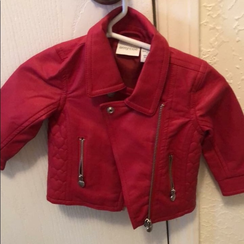 Leather bomber jacket